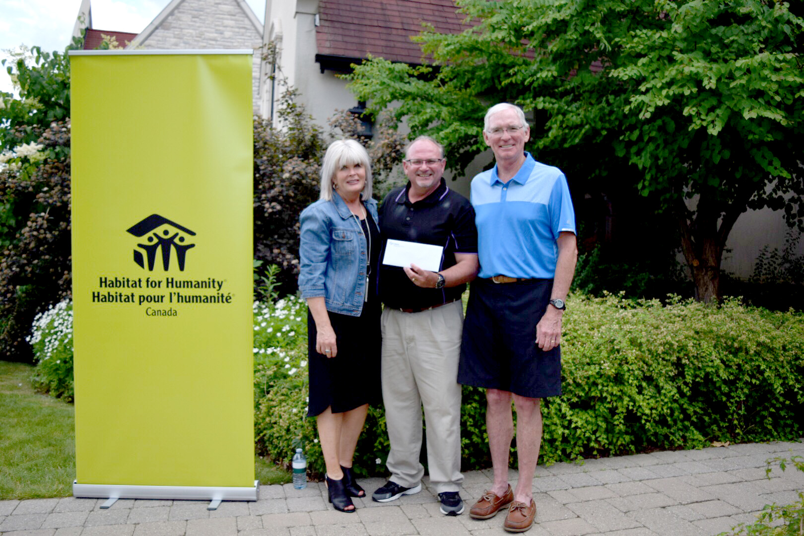 2017 Cowan Charity Classic Cheque presentation to Habitat for Humanity